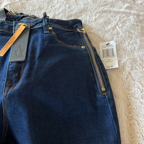 LaLa Anthony Skinny High Rise Jeans - Picture 3 of 6